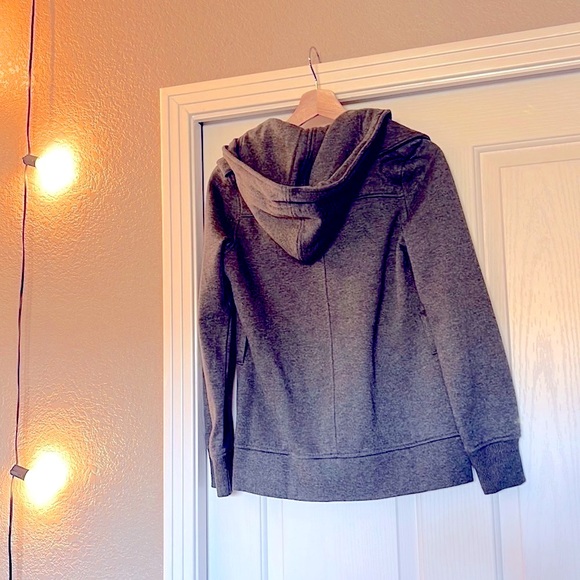 Beautiful dark grey washable hooded jacket, dress up or down - Picture 3 of 6